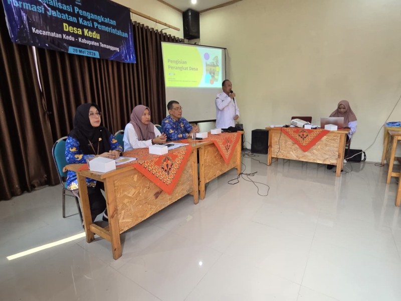 Kabid Pemdes Dinpermades Temanggung Hadiri Sosialisasi Pengisian Perangkat Desa Kedu