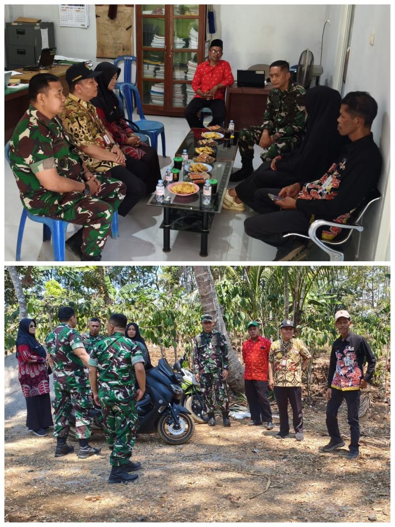 Dinpermades Temanggung Dampingi Dandim Monitoring Persiapan TMMD Sengkuyung Tahap IV