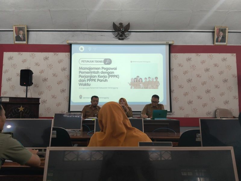 Kasubag Umpeg Dinpermades Temanggung Ikuti Sosialisasi Petunjuk Teknis Manajemen PPPK dan PPPK Paruh Waktu
